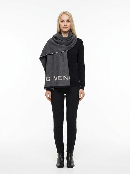 Écharpe Givenchy femme en laine grise – GIGW7020J5778005SG