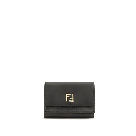 Portefeuille Fendi FF mini trois volets en cuir de veau – FE8M0584B08EF0QA1BB