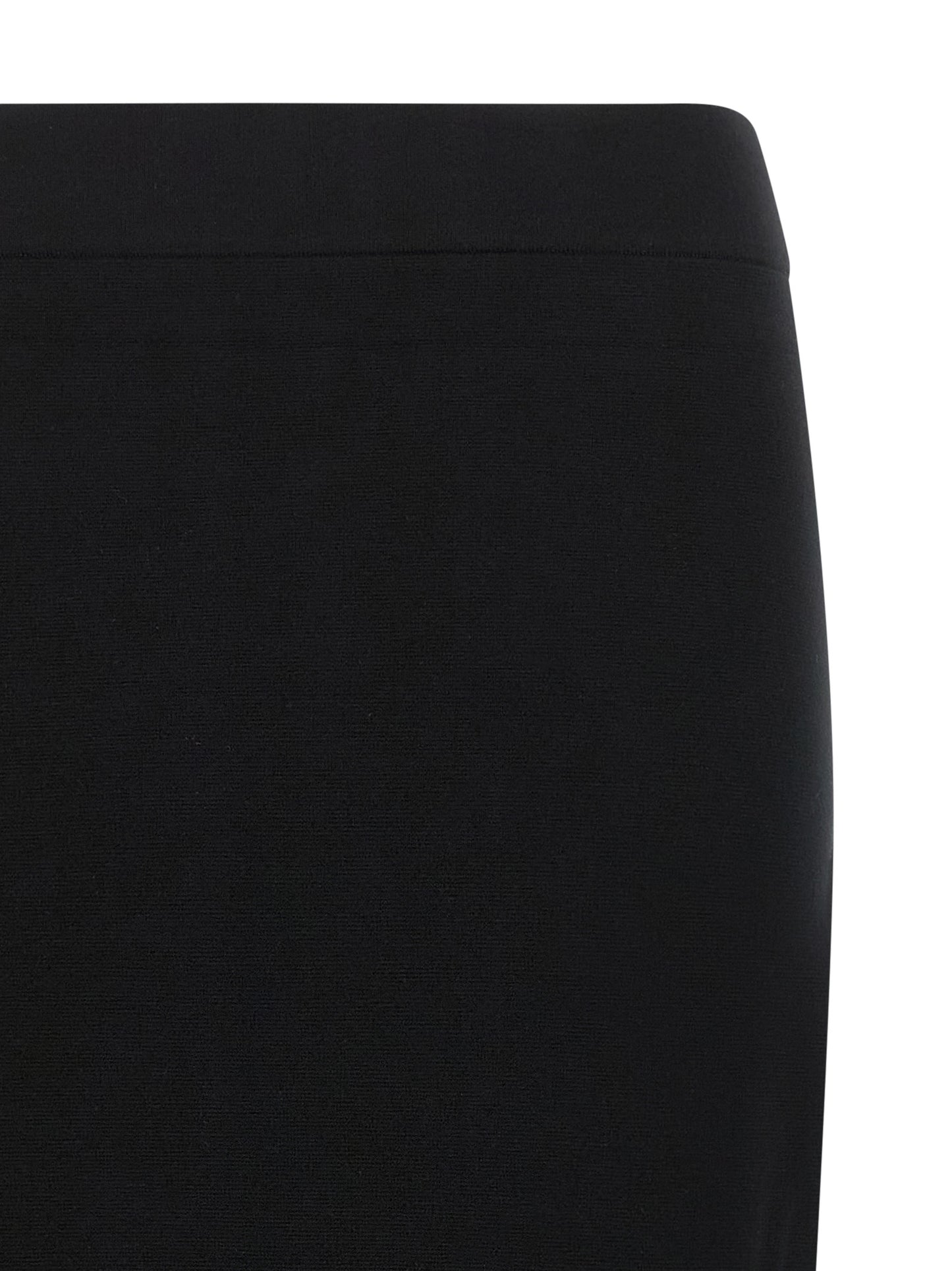 Max Mara Black Viscose Midi Skirt