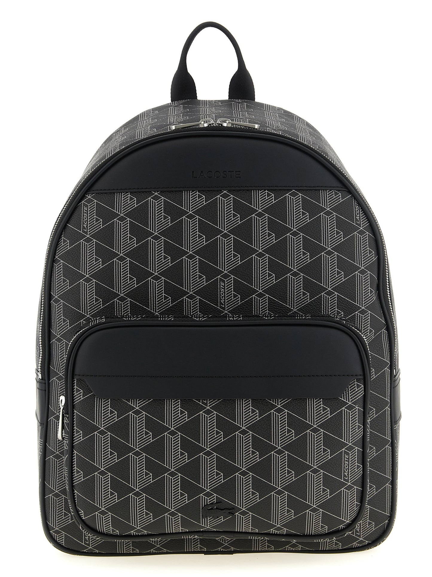 Lacoste Black Pvc Backpack