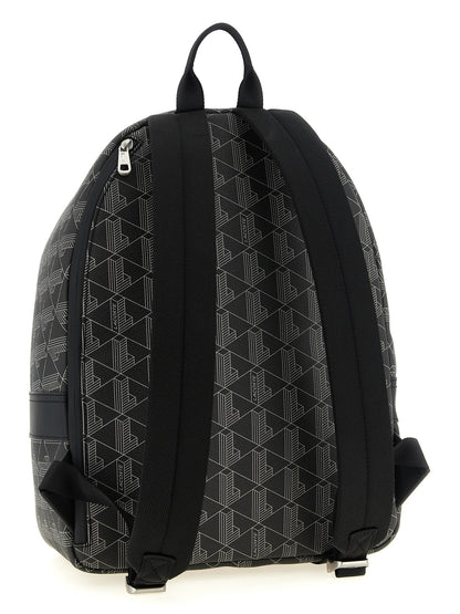 Lacoste Black Pvc Backpack