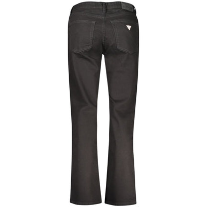 Jean Guess Jeans femme G08 Mid Rise Straight en coton noir – GU-32430