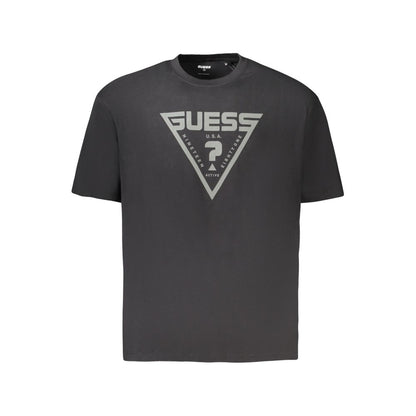 Guess Jeans Black Cotton Men's T-Shirt