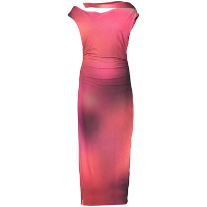 Robe longue Desigual femme en polyester violet – DE-47010