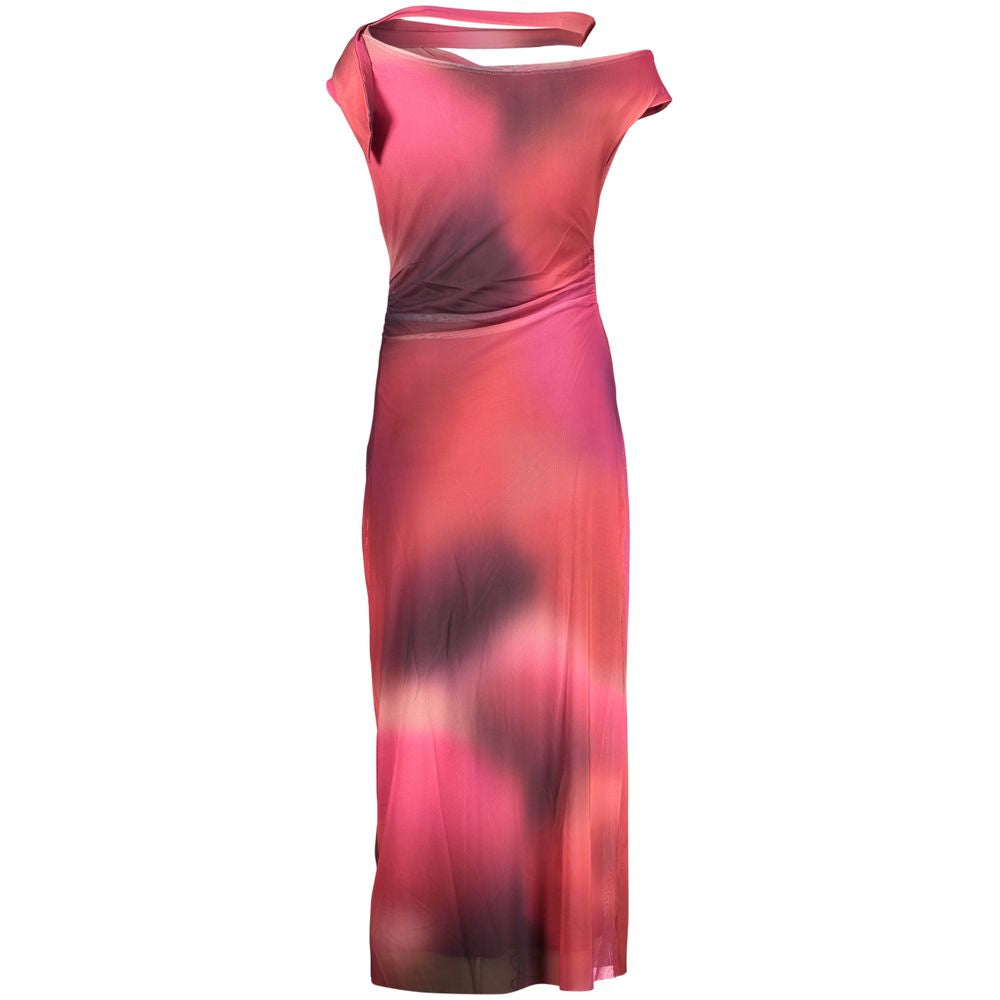 Robe longue Desigual femme en polyester violet – DE-47010