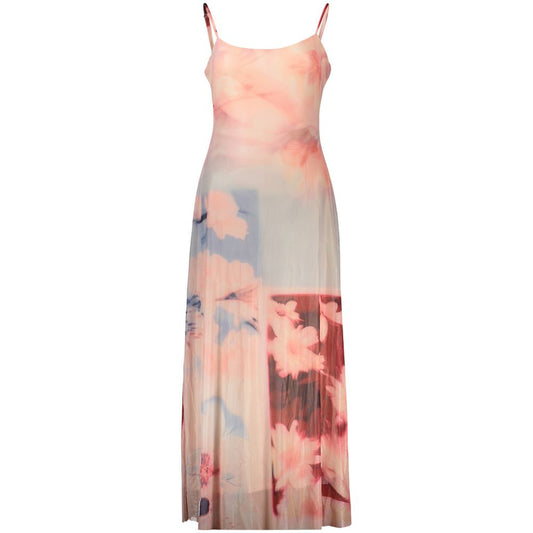 Robe longue Desigual femme Frida Fantasy en viscose rose – DE-47011