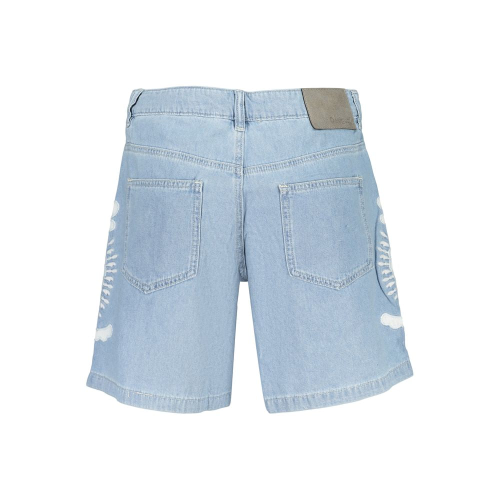 Short Desigual femme Wakanda en coton bleu – DE-47039