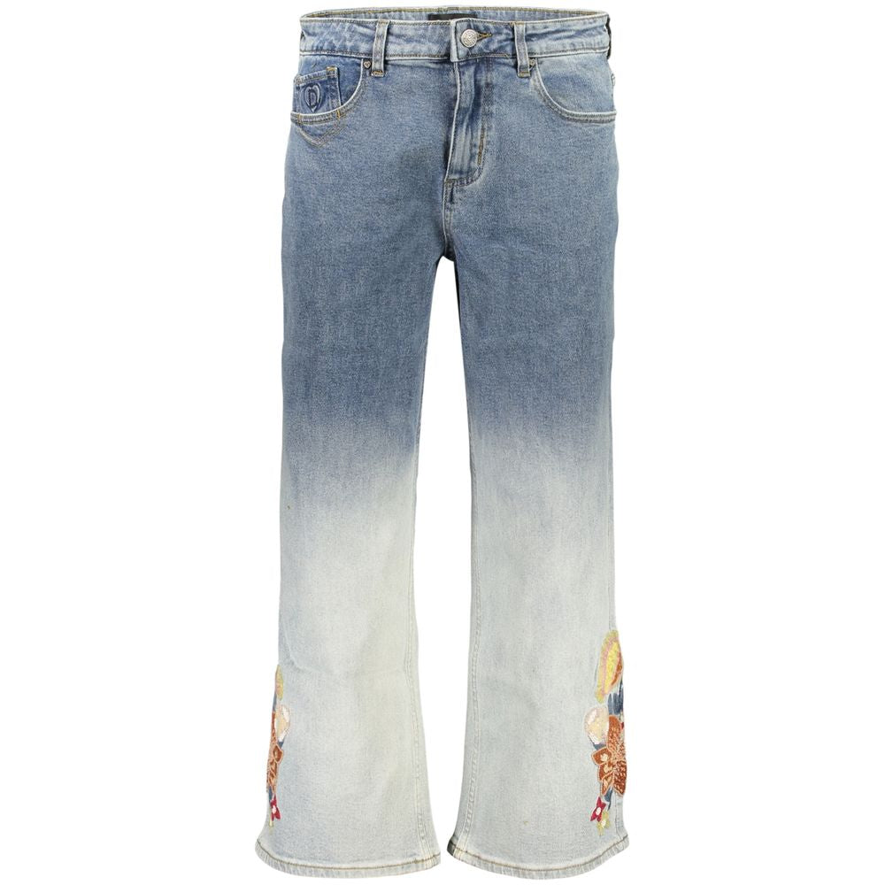 Jean Desigual femme Coco en coton bleu clair – DE-47033