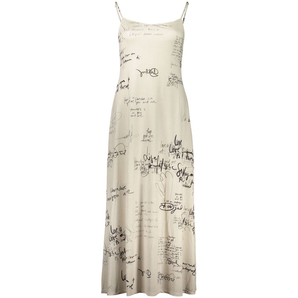 Robe longue Desigual femme en polyester blanc – DE-47061