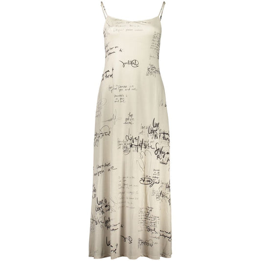 Robe longue Desigual femme en polyester blanc – DE-47061
