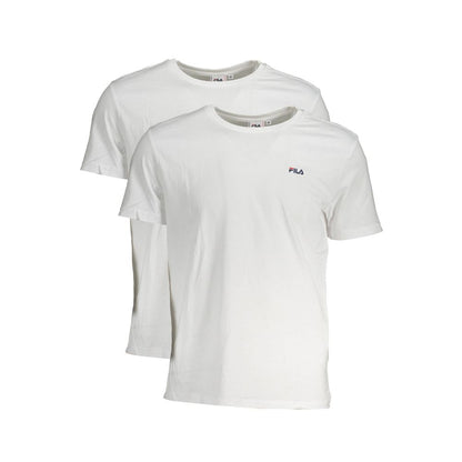 Fila White Cotton T-Shirt