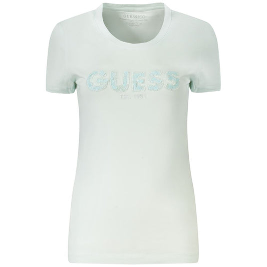 Guess Jeans Azzurro Cotton Womens T Shirt