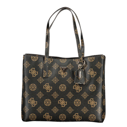 Guess Jeans Brown Polyethylene Handbag