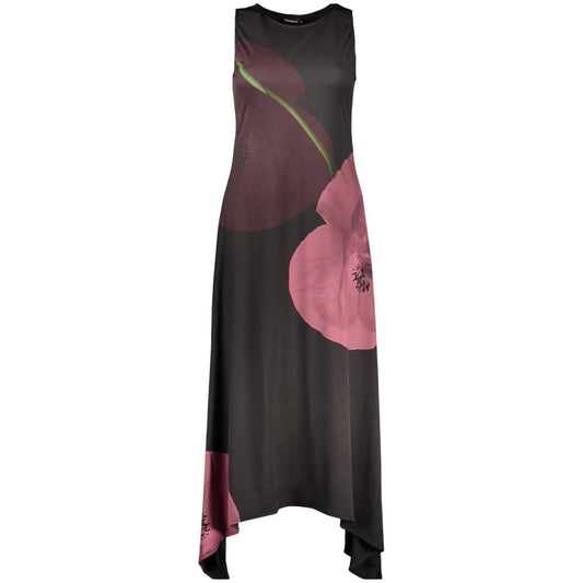 Robe longue Desigual femme Virginia en polyester noir – DE-47146