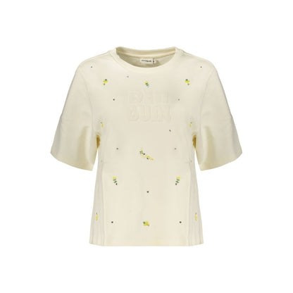 Sweat-shirt Desigual femme Oporto en coton blanc – DE-47169