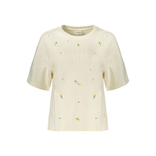 Sweat-shirt Desigual femme Oporto en coton blanc – DE-47169