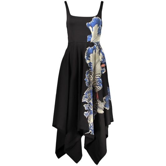 Robe longue Desigual femme Orchid Lacroix en coton noir – DE-47159