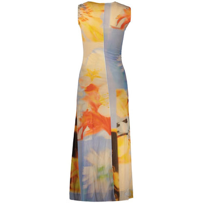 Robe longue Desigual femme en viscose bleu clair – DE-47190