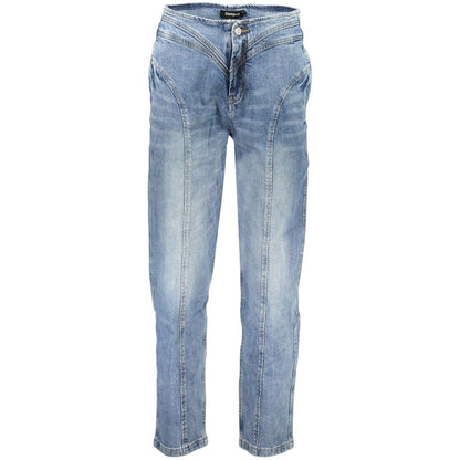 Jean Desigual femme en coton bleu clair – DE-47244