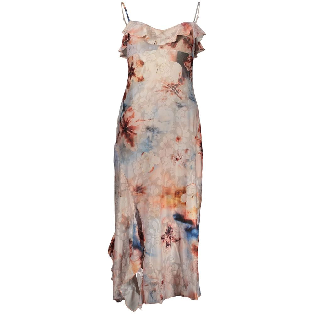 Robe longue Desigual femme en polyester rose – DE-47251