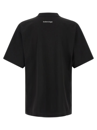 Balenciaga Black Cotton T-Shirt