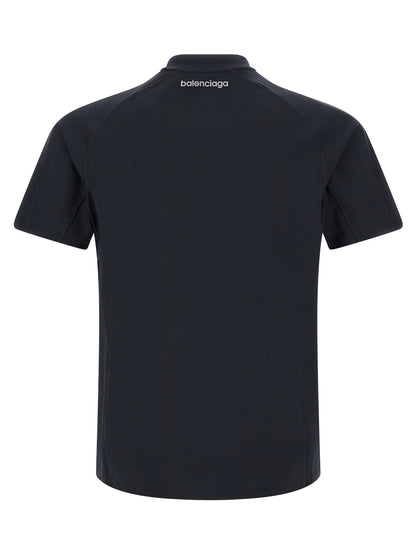 Balenciaga Blue Polyamide T-Shirt