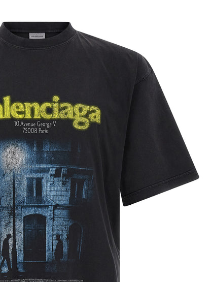 Balenciaga Black Cotton T-Shirt