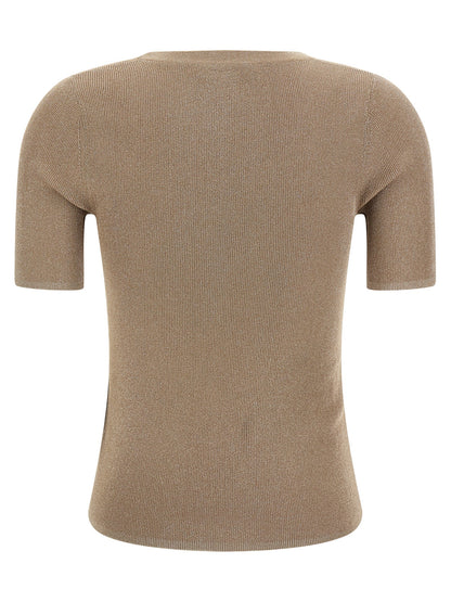 Max Mara Beige Polyamide T-Shirt