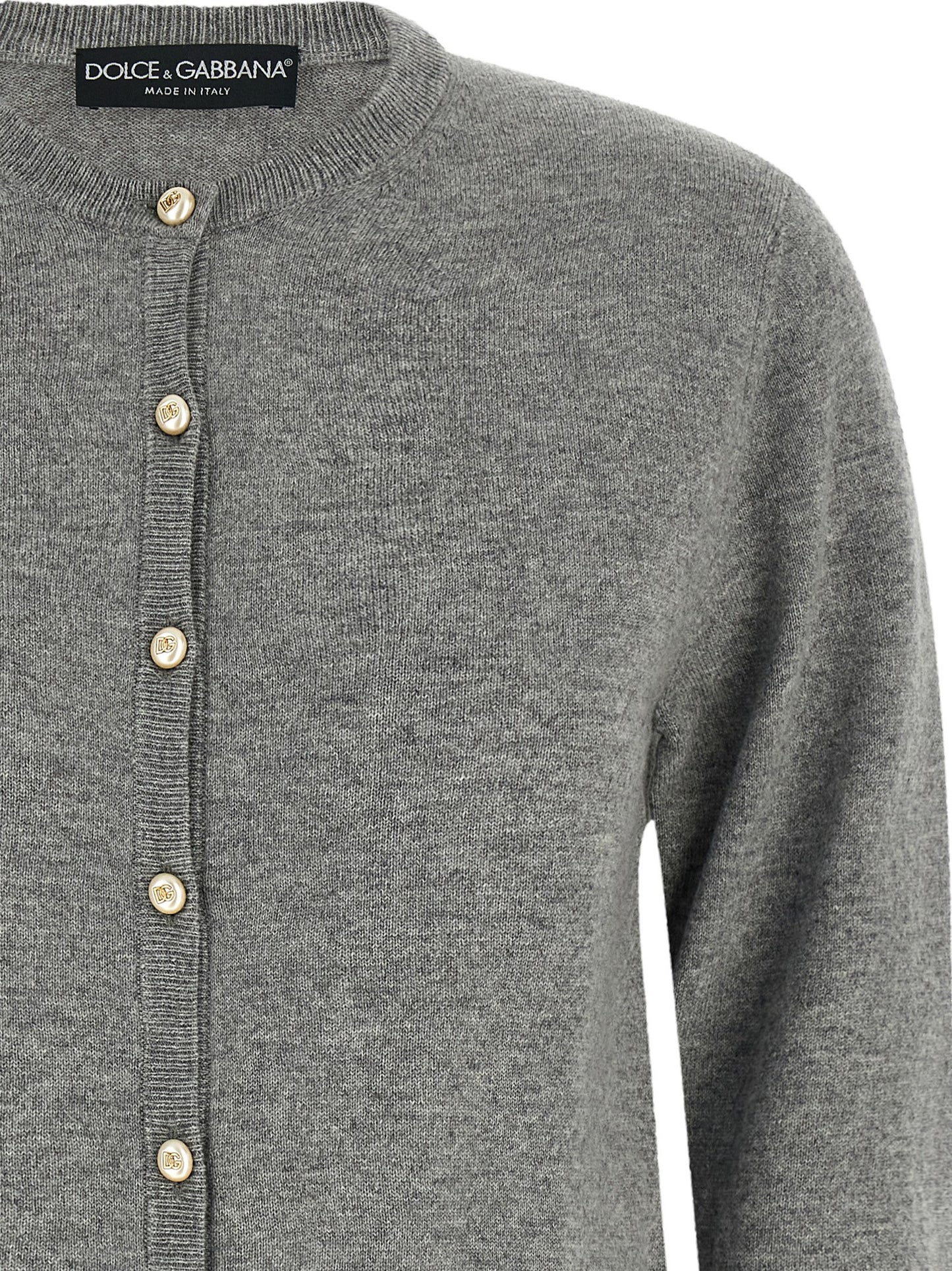 Dolce & Gabbana Gray Cashmere Cardigan