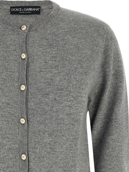 Dolce & Gabbana Gray Cashmere Cardigan