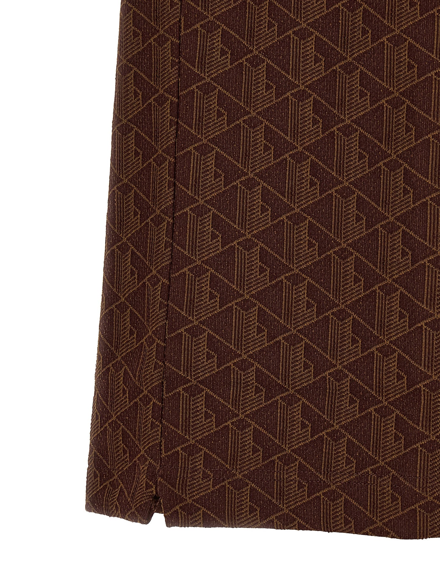 Lacoste Brown Polyester Polo Shirt