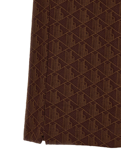 Lacoste Brown Polyester Polo Shirt