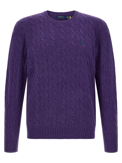 Polo Ralph Lauren Purple Wool Cardigan