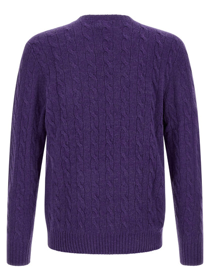 Polo Ralph Lauren Purple Wool Cardigan