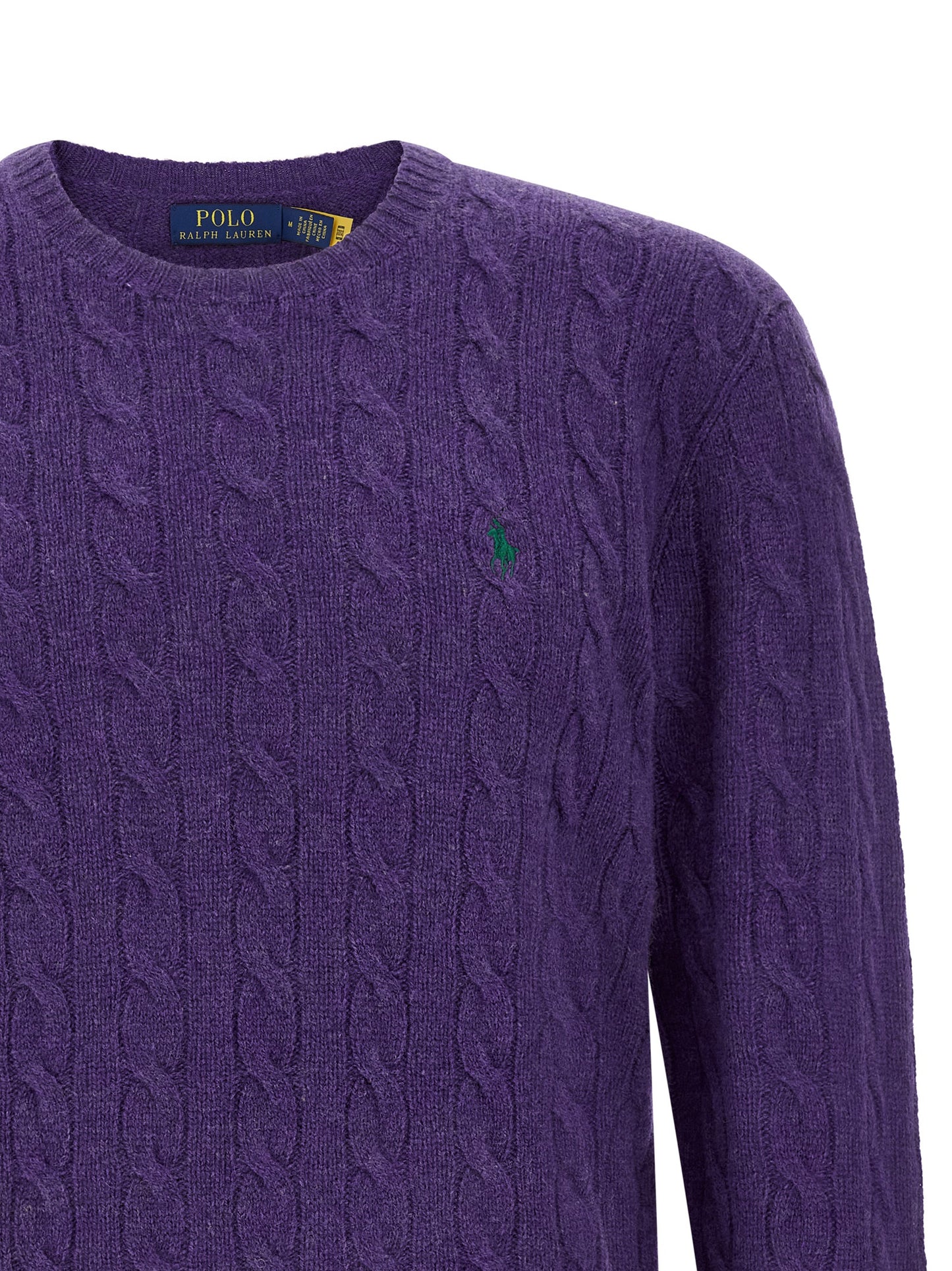 Polo Ralph Lauren Purple Wool Cardigan