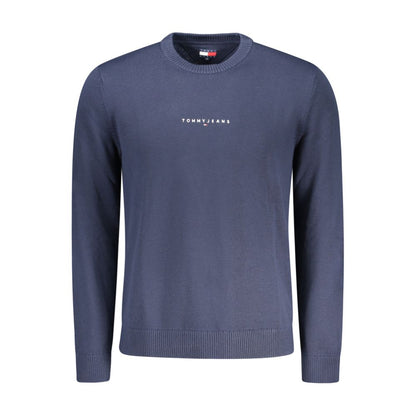 Pull Tommy Hilfiger homme col rond en polyester et laine bleu – TO-35366