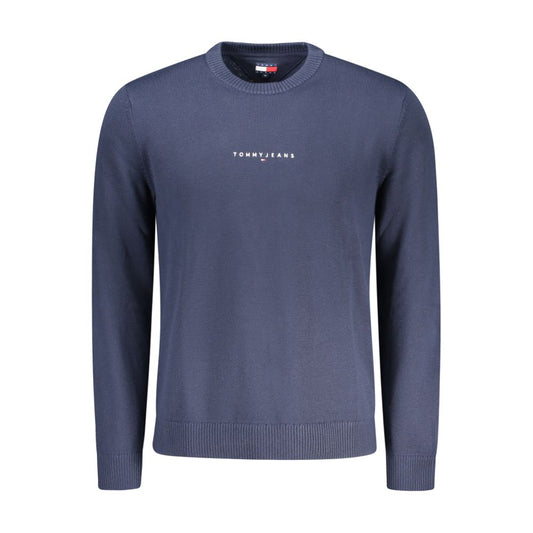 Tommy Hilfiger Herrenpullover mit Rundhalsausschnitt aus Polyester und Wolle blau – TO-35366