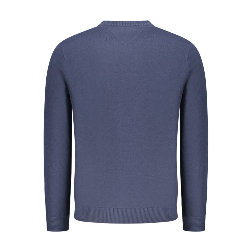 Pull Tommy Hilfiger homme col rond en polyester et laine bleu – TO-35366