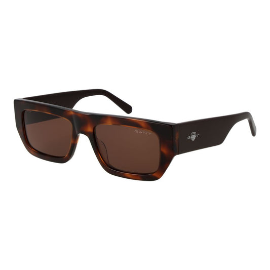 Lunettes de soleil Gant mixte rectangulaires en plastique marron – GA-1067129