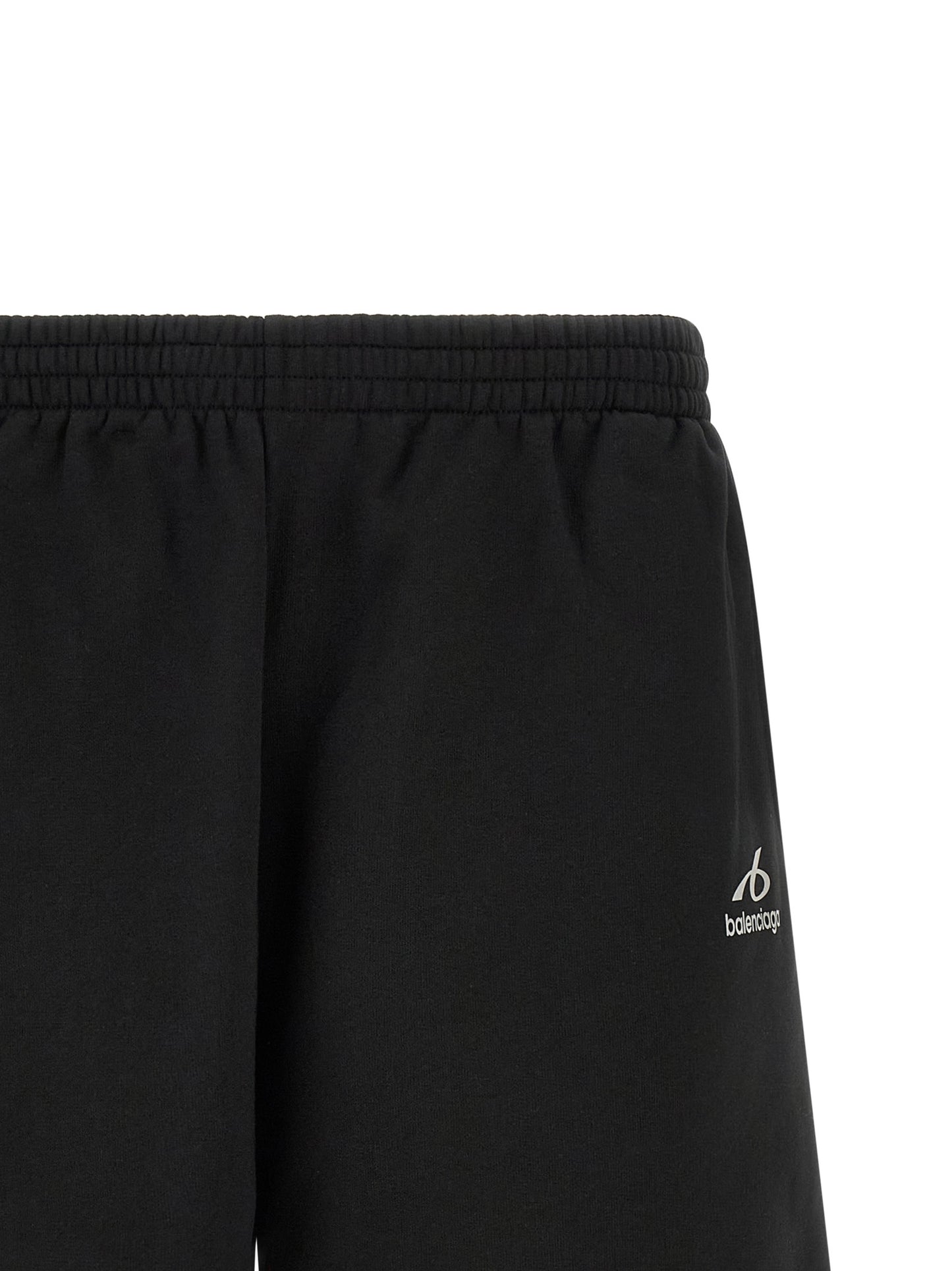 Balenciaga Black Cotton Bermuda Shorts