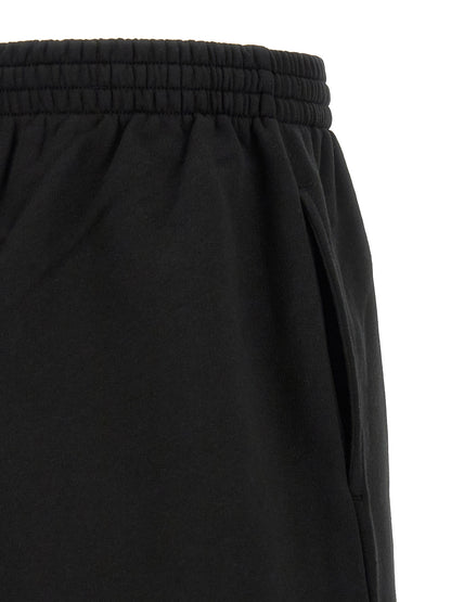 Balenciaga Black Cotton Bermuda Shorts