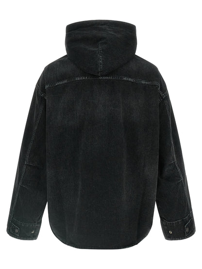 Balenciaga Black Cotton Denim Jacket