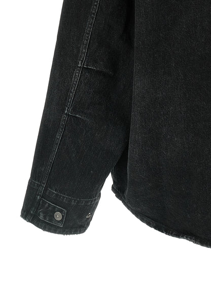 Balenciaga Black Cotton Denim Jacket