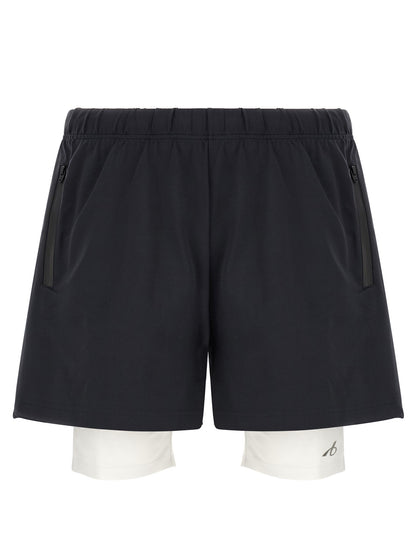 Balenciaga Bicolor Polyamide Bermuda Shorts