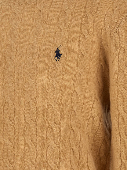 Polo Ralph Lauren Beige Wool Cardigan