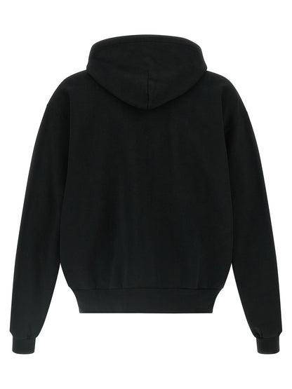 Sweat à capuche Balenciaga homme The Door en coton noir – BA-341696