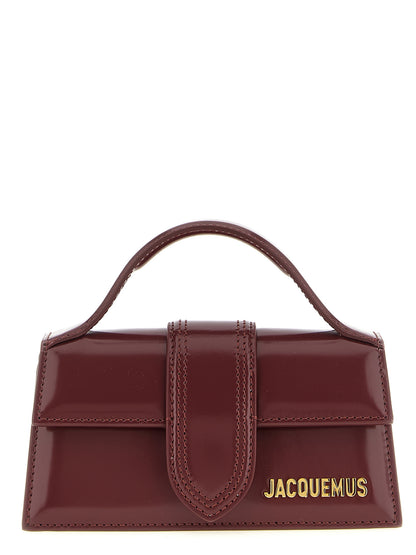 Jacquemus Bordeaux Calfskin Handbag