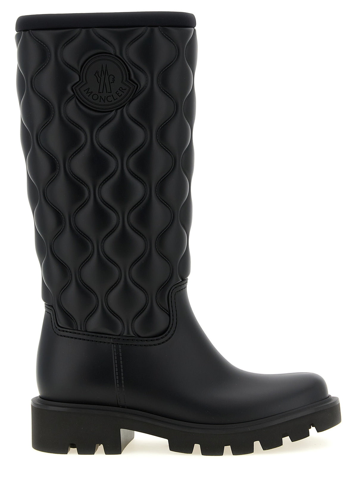 Bottes hautes Moncler femme Kickstream en PVC noir – MO-339605