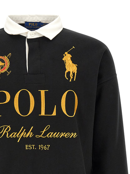 Polo Ralph Lauren Black Cotton Polo Shirt