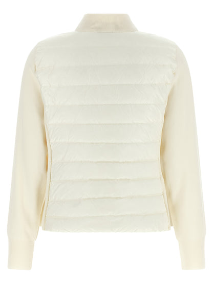 Moncler White Polyamide Cardigan